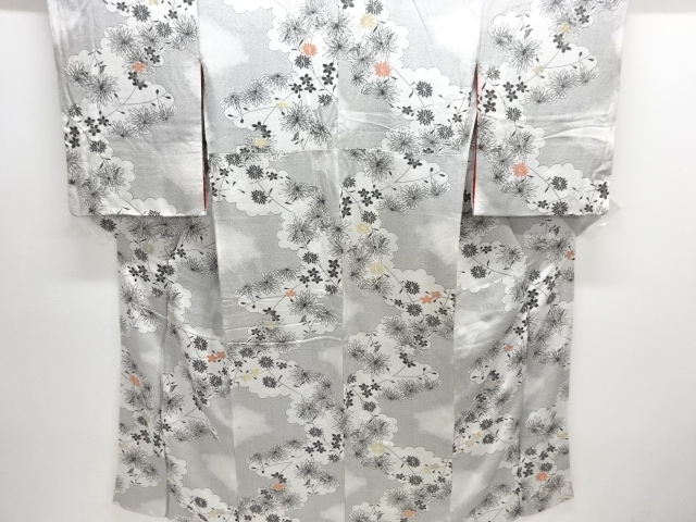 JAPANESE KIMONO / ANTIQUE KIMONO / TAISHO ROMAN STYLE / WOVEN FLOWER